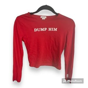 Y2K Rue21 crop top long sleeve size S